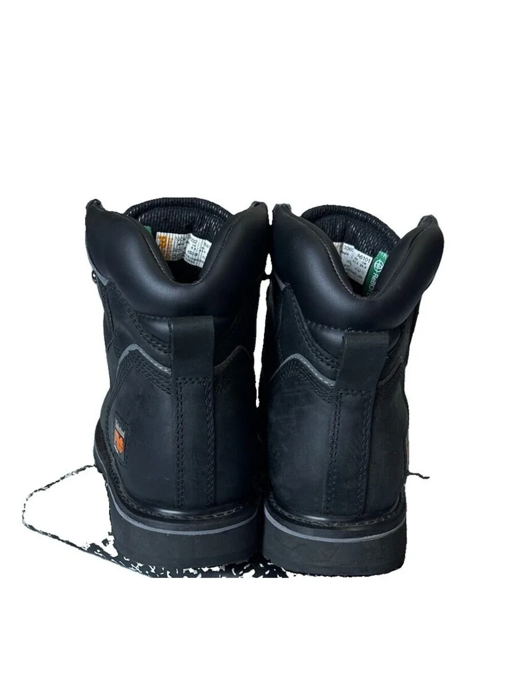 Timberland Men's 6 Inch Premium Waterproof Boots Black Nubuck Men’s Size 10.5